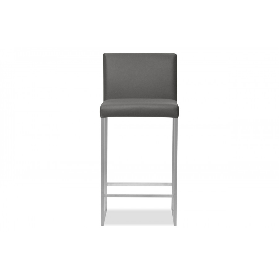 Mobital Tate Counter Stool - Smoke, Leather