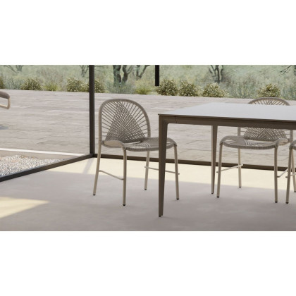 Mobital Cayman Indoor/Outdoor 94" Dining Table - Travertino