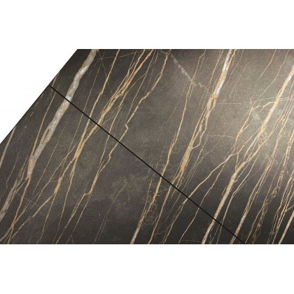 Mobital Century Dining Table with Double Extension - Noir Desir, Ceramic