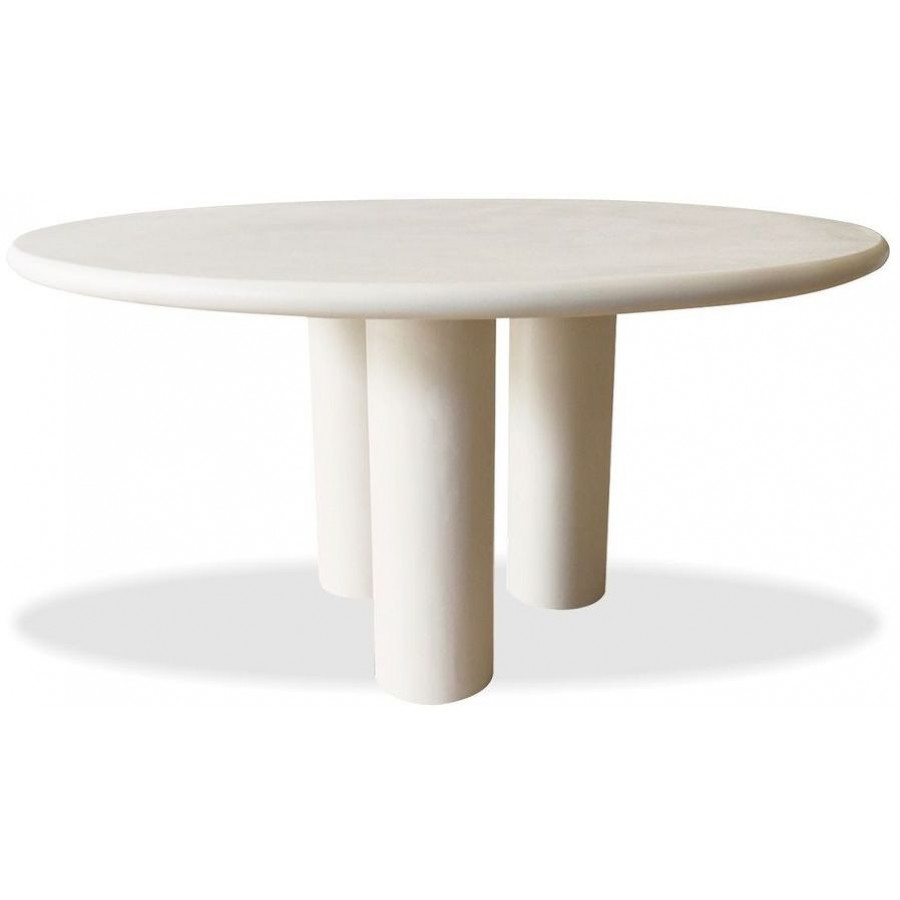 Mobital Elephant Round Dining Table - Ivory Tusk