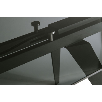 Mobital - Noire Dining Table in Smoke Gray