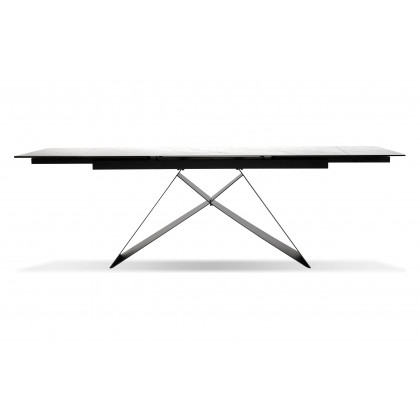 Mobital The W Dining Table with Double Extension - Carrera, Ceramic