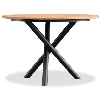 Mobital - Torch Round Dining Table in Teak Top