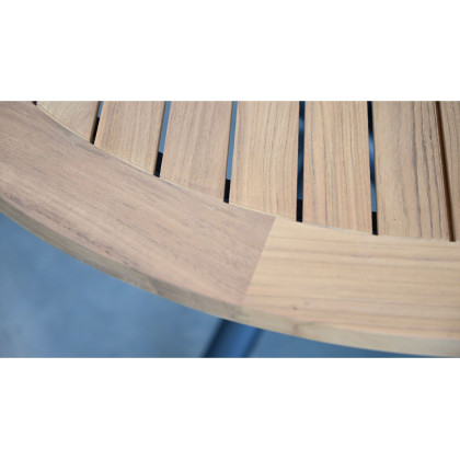 Mobital - Torch Round Dining Table in Teak Top