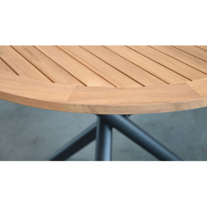 Mobital - Torch Round Dining Table in Teak Top