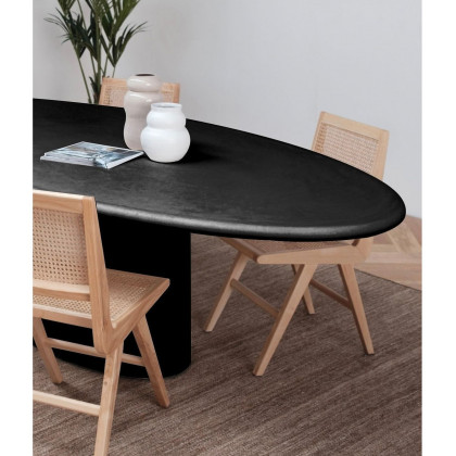Mobital Tugg Oval 78" Dining Table - Dusk Black