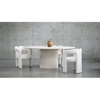 Mobital Tugg Oval 71" Dining Table - Ivory Tusk