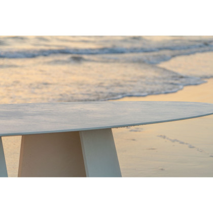 Mobital - Tumuli Oval Dining Table in Tapioca