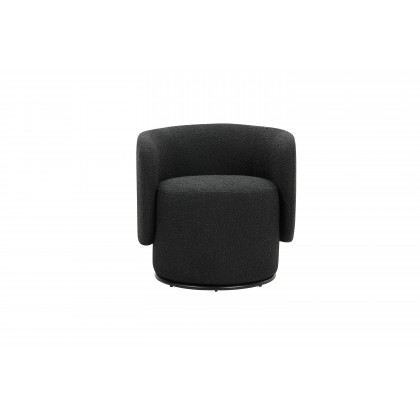 Mobital Biarritz Swivel Lounge Chair - Licorice, Fabric