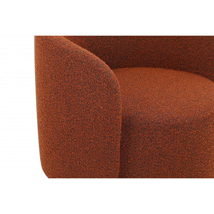 Mobital Biarritz Swivel Lounge Chair - Rust, Fabric
