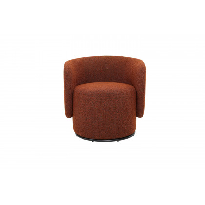 Mobital Biarritz Swivel Lounge Chair - Rust, Fabric