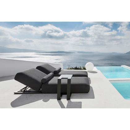 Mobital Bondi Lounger  - Charcoal Gray, Fabric