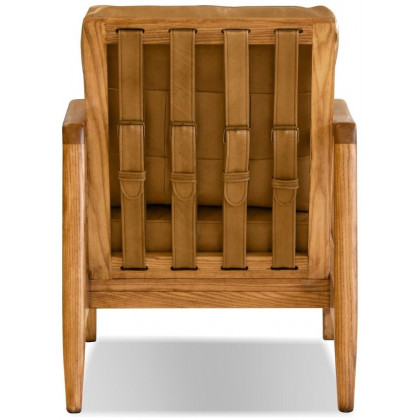 Mobital Craftsman Occasional Chair - Walnut/Tan, Leather