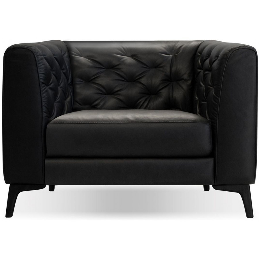 Mobital - Dalton Leather Armchair in Black