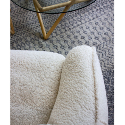 Mobital - Duffy Occasional Chair in Cream Teddy, Fabric