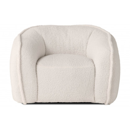 Mobital - Duffy Swivel Lounge Chair in Teddy Cream, Fabric