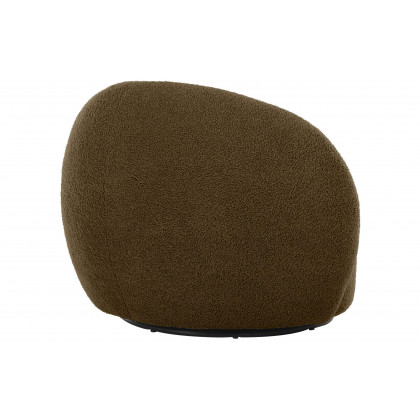 Mobital Dune Swivel Lounge Chair - Army Teddy, Fabric