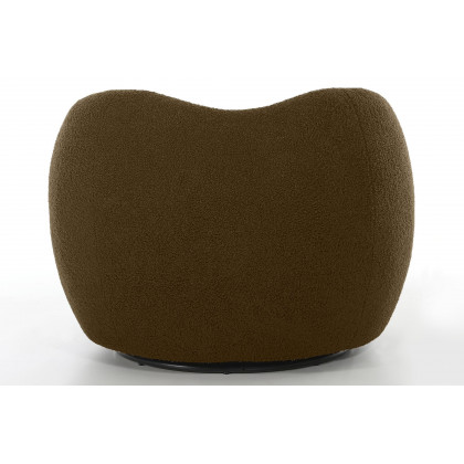 Mobital Dune Swivel Lounge Chair - Army Teddy, Fabric