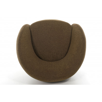 Mobital Dune Swivel Lounge Chair - Army Teddy, Fabric