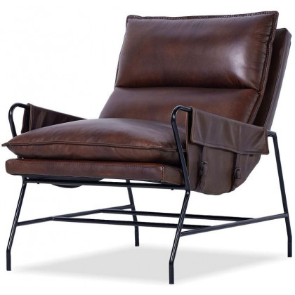 Mobital Meier Lounge Chair - Mocha Brown, Leather