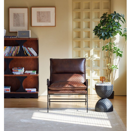 Mobital Meier Lounge Chair - Mocha Brown, Leather
