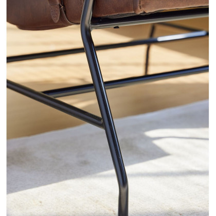 Mobital Meier Lounge Chair - Mocha Brown, Leather