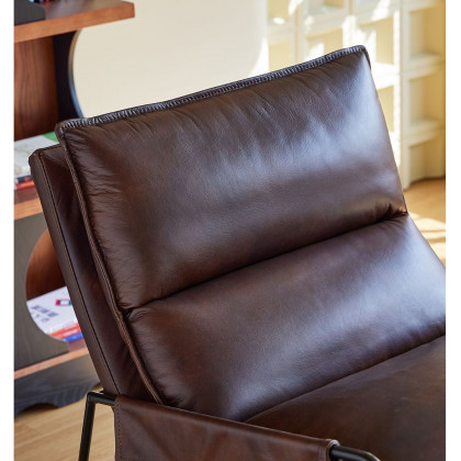 Mobital Meier Lounge Chair - Mocha Brown, Leather