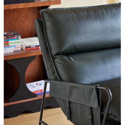 Mobital Meier Lounge Chair - Moss Green, Leather