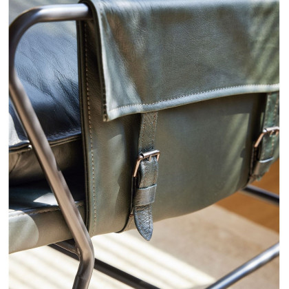 Mobital Meier Lounge Chair - Moss Green, Leather