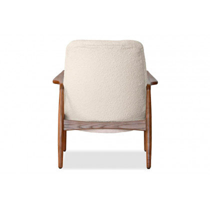 Mobital Reynolds Square Arms Lounge Chair - Cream Boucle, Fabric