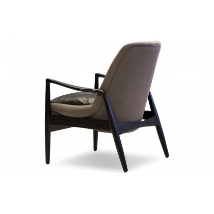 Mobital Reynolds Square Arms Lounge Chair - Gray/Black, Fabric