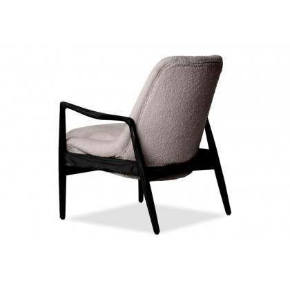 Mobital Reynolds Square Arms Lounge Chair - Smoke Boucle, Fabric
