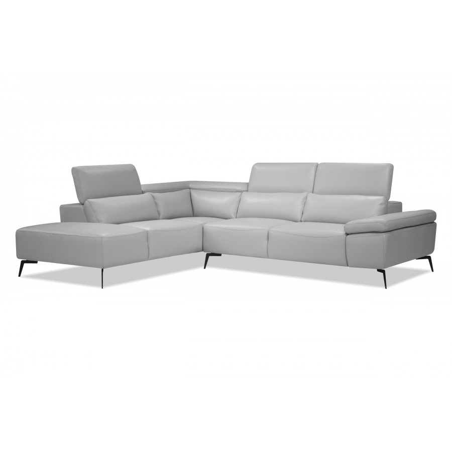 Mobital Camello Modular L-Shaped Corner Sectional - Left Facing, Silver