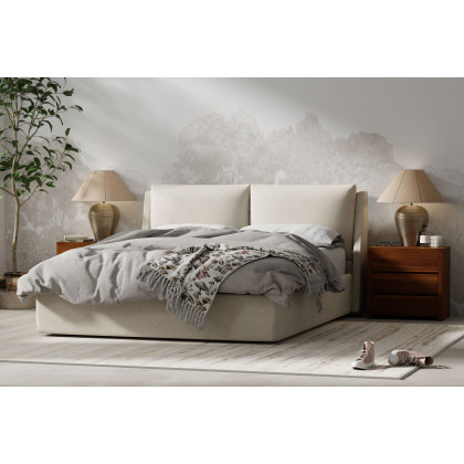 Mobital Blanche Night Table with 3 Drawers - Natural Walnut