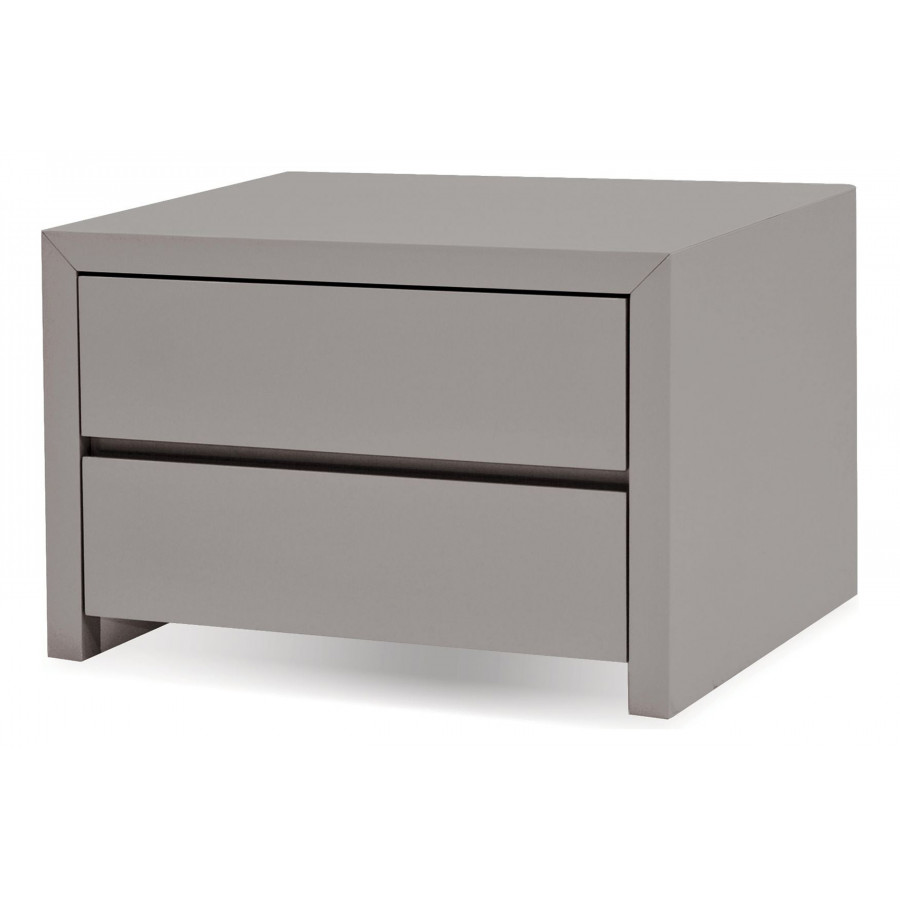 Mobital Blanche Night Table with 2 Drawers - Stone