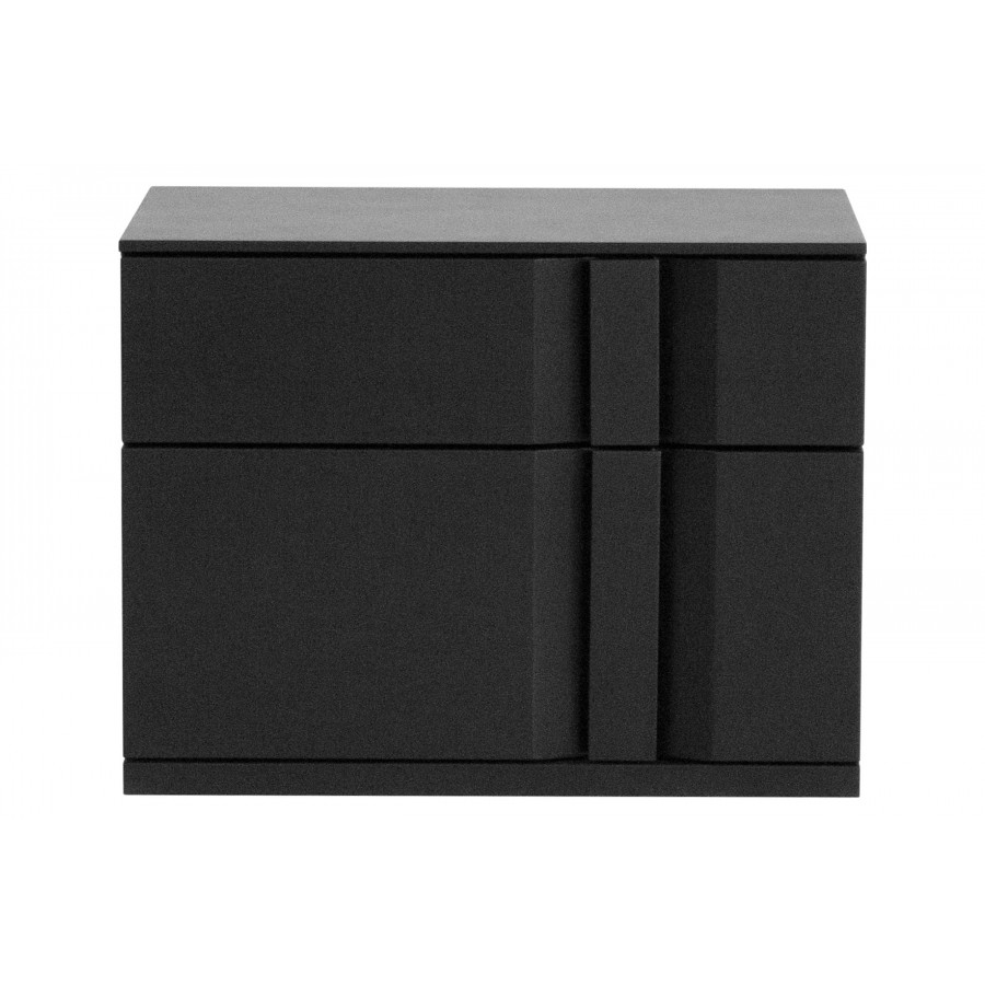 Mobital Carbon Night Table - Matte Black, Right Facing
