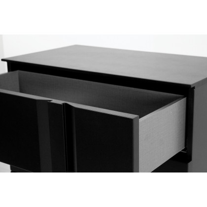 Mobital Carbon Night Table - Matte Black, Right Facing