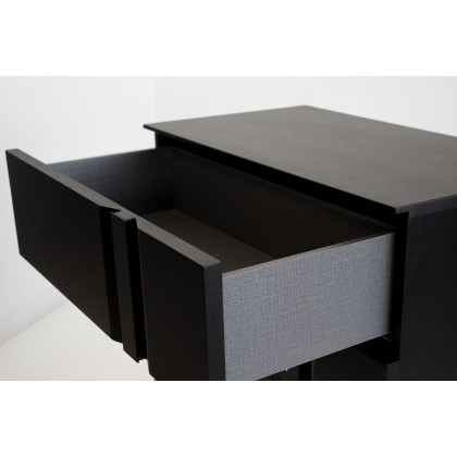 Mobital Carbon Night Table - Matte Black, Right Facing