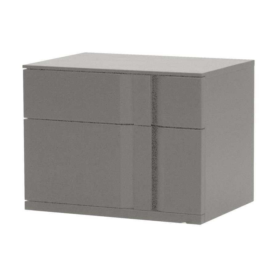 Mobital Carbon Night Table - Matte Stone, Right Facing
