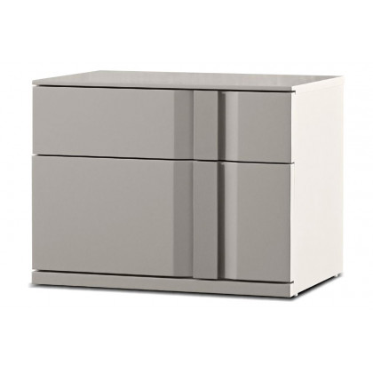 Mobital Carbon Night Table - Matte Stone, Right Facing