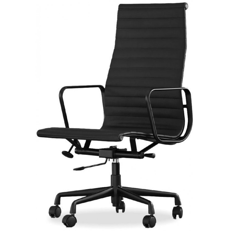 Mobital Falcon Tall Office Chair - Black, Leather