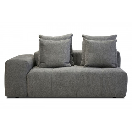 Mobital - Mallow Piece of Sectional in Gray Chenille, Fabric