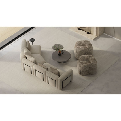 Mobital - Maarten Sectional in Desert Taupe, Fabric