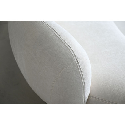 Mobital Moritz 2-Piece Chaise Facing Left Sectional - White, Fabric