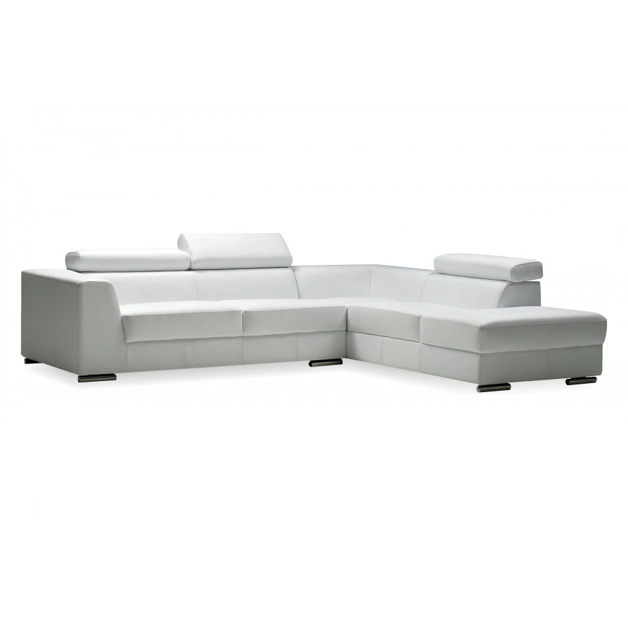 Mobital Icon Modular L-Shaped Corner Sectional - Right Facing, White