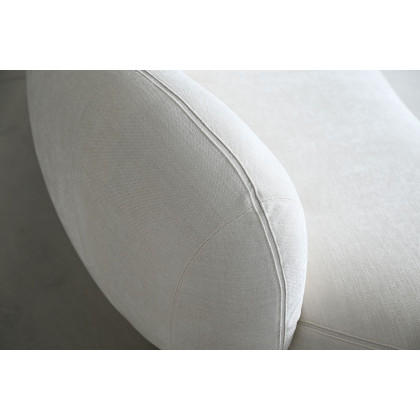 Mobital Moritz 2-Piece Chaise Facing Right Sectional - White, Fabric