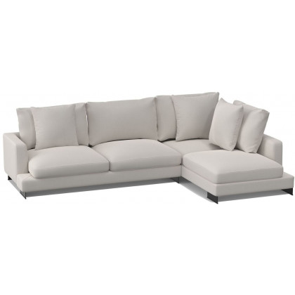 Mobital Weekender Right Facing Sectional - Eggshell, Fabric