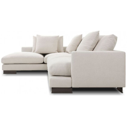 Mobital Weekender Right Facing Sectional - Eggshell, Fabric