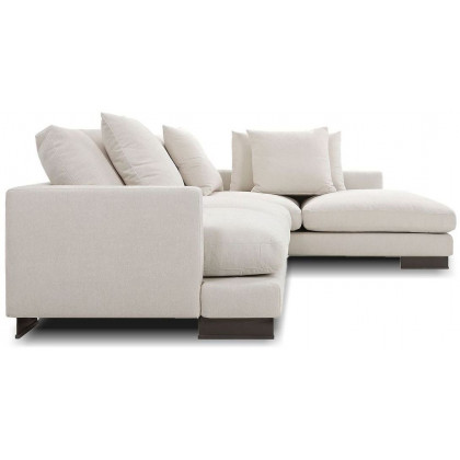 Mobital Weekender Right Facing Sectional - Eggshell, Fabric