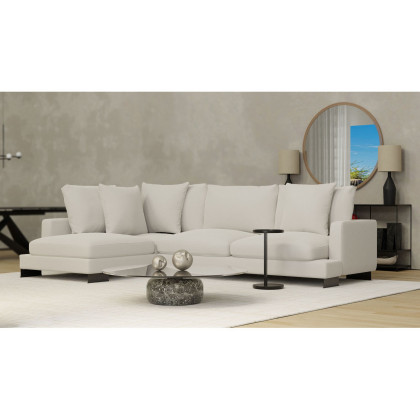Mobital Weekender Right Facing Sectional - Eggshell, Fabric